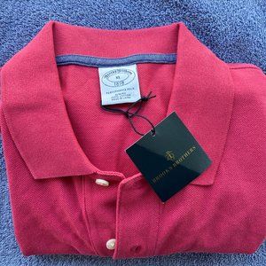 Brooks Brothers Slim Fit Pique Polo Men's XL in Deep Rose